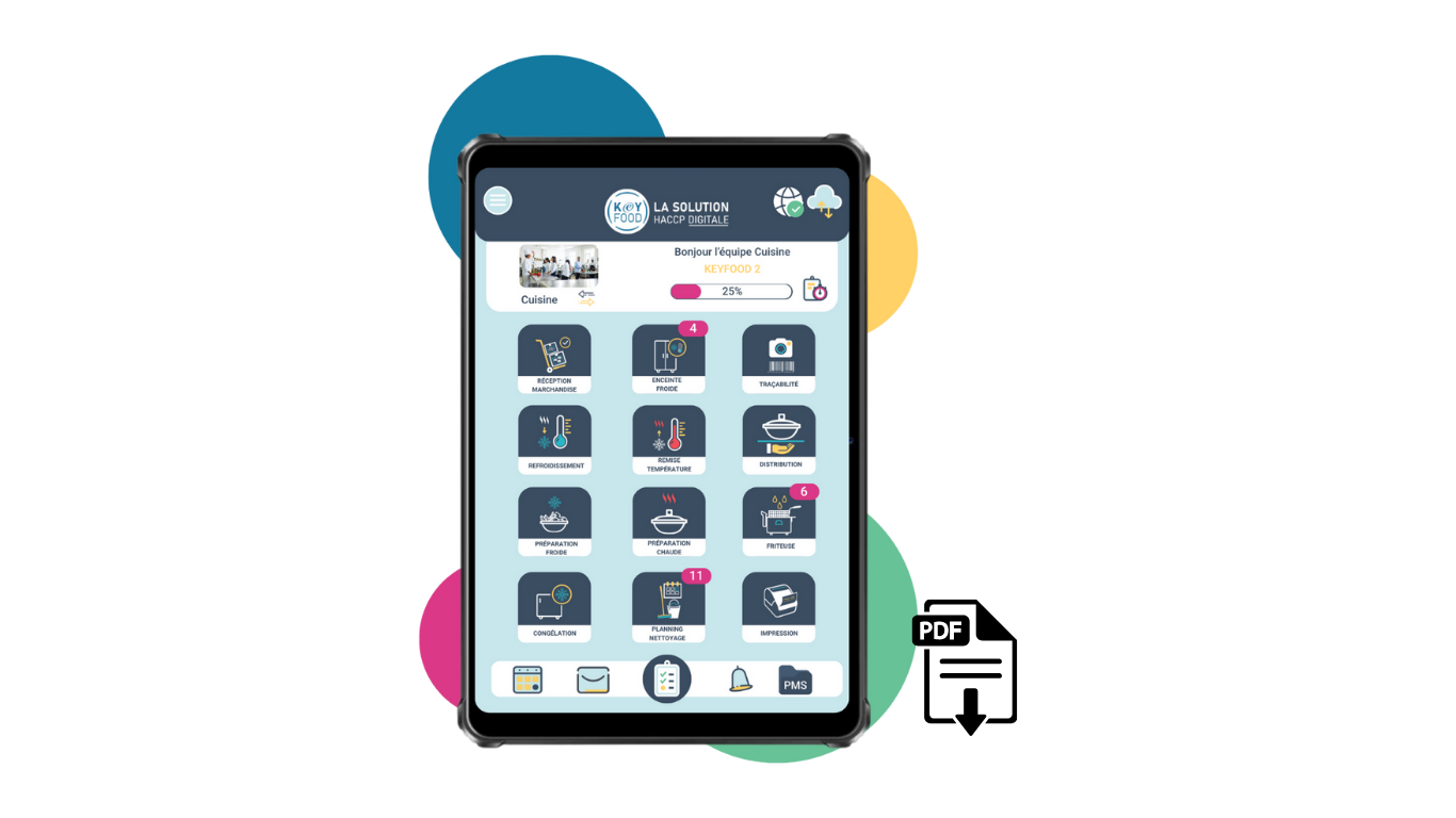 Tablette Keyfood HACCP