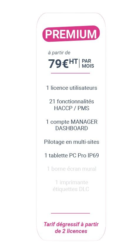 formule logiciel keyfood haccp